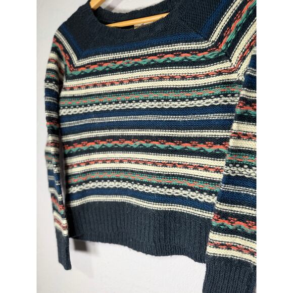 Hollister 2010 Fair Isle Knit Sweater Preppy Multicolor Striped Women’s S - Picture 2 of 9